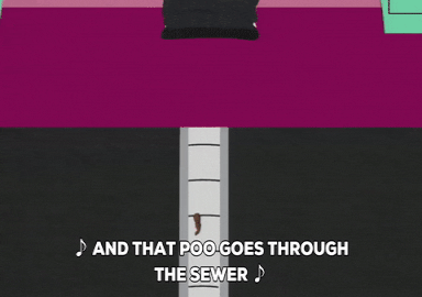 Mr Hankey Sling On The Water Spout GIF