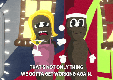 Mrs Hankey And Mr Hankey Cocktail Date GIF