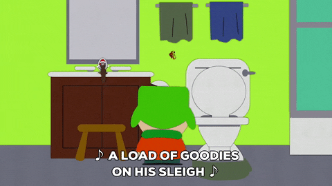 Mr Hankey Jumping And Dropping Poops GIF