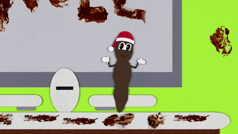 Mr Hankey Jumping On The Table GIF