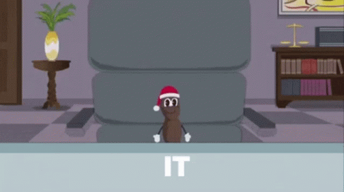 Mr Hankey Seating On The Office GIF