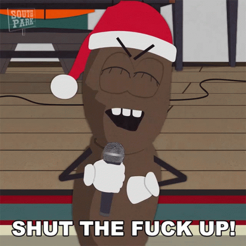 Mr Hankey Angry Singing GIF