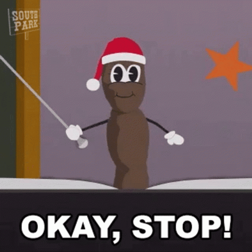Mr Hankey Happy Holding Stick GIF