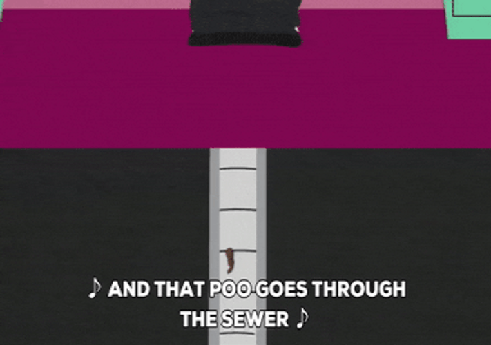 Mr Hankey Sling On The Water Spout GIF