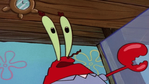 Hilarious Mr Krabs Wobbly Eyes GIF