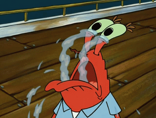 Mr Krabs Crying Like A River GIF
