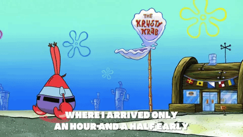 Mr Krabs And Spongebob Going To Krusty Krab GIF