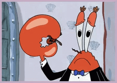 Mr. Krabs From Spongebob Squarepants Is Playing A Violin . GIF
