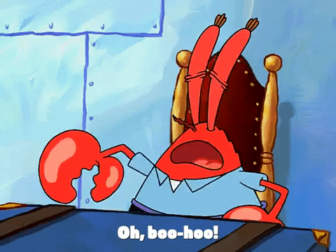 Mr Krabs Let Me Play Worlds Smallest Violin GIF