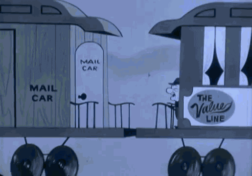 Mr. Magoo Train Mail Car GIF