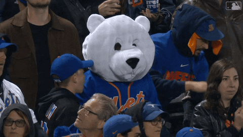 Mr Met Bear Mascot GIF
