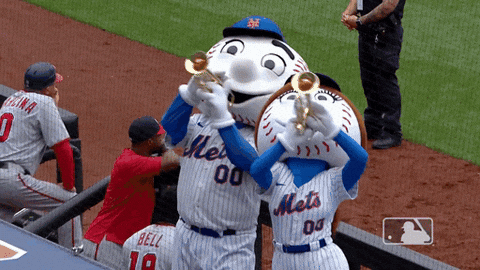 Mr Met Plays Trumpet GIF