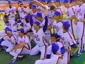 Mr Met Whole Team Having Fun GIF