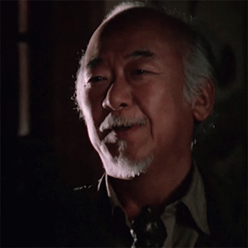 Mr Miyagi Karate Kid Good Decision GIF