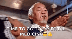 Mr Miyagi Karate Kid Oriental Medicine GIF