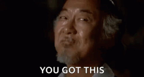 Mr Miyagi Karate Kid You Got This GIF