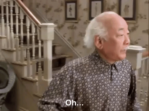 Mr Miyagi Oh Gasps Drinking Coffee GIF