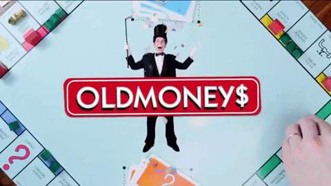 Mr Monopoly And Falling Money GIF