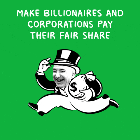 Mr Monopoly Running With Bag Of Money GIF
