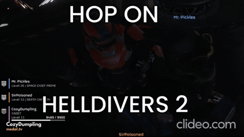 Mr Pickles Playing Helldivers 2