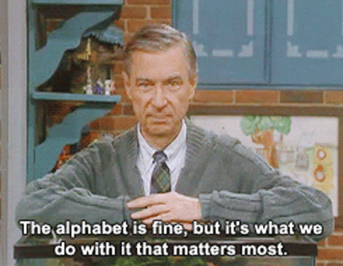 Mr Rogers Alphabet Matters GIF