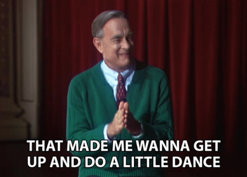 Mr Rogers Wanna Get Up And Dance GIF