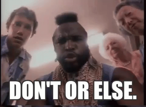 Mr T Naughty Smile Don't Or Else GIF