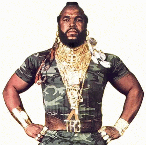 Mr. T's Gold Chains Symbolize African Heritage GIF