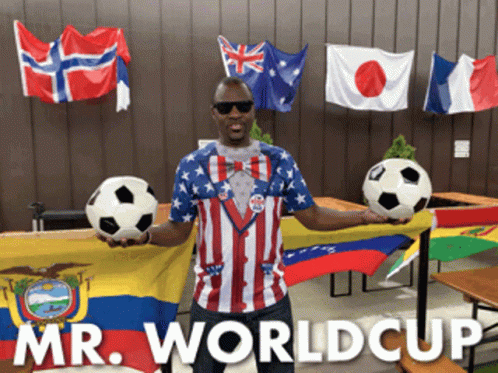 Mr. World Cup Wearing Usmnt Jersey GIF