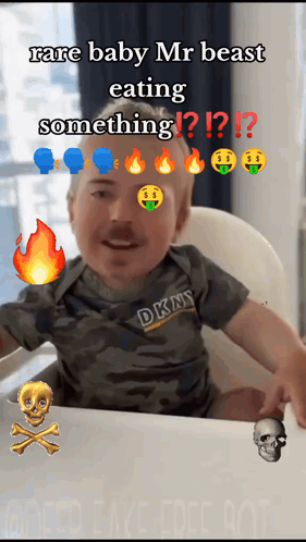 Mrbeast Rare Baby Eating Something GIF