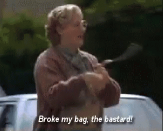 Mrs Doubtfire Broken Bag GIF