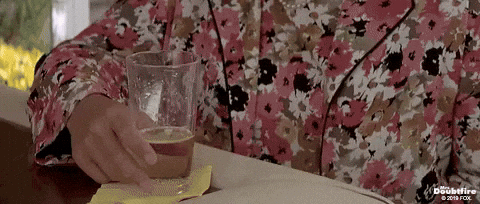 Mrs Doubtfire Getting Drunk GIF