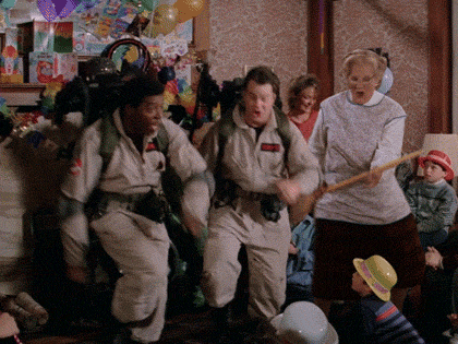 Mrs Doubtfire Ghostbusters Mash Up GIF