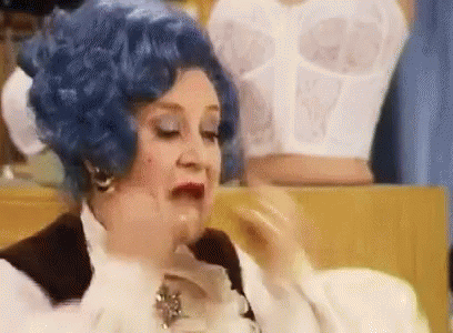 Mrs Slocombe Face Pulls GIF