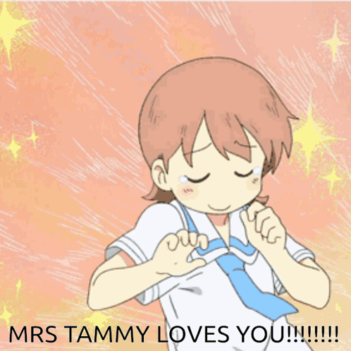 Mrs Tammy Loves You Cartoon Girl GIF