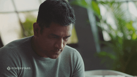 Ms Dhoni Angry Smash GIF