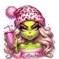 Ms Grinch Christmas Sticker GIF