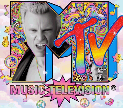 MTV Poster With Man in Center