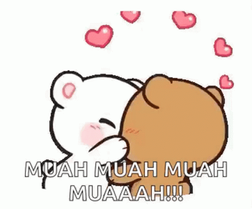 Muah Peach And Goma Kissing GIF