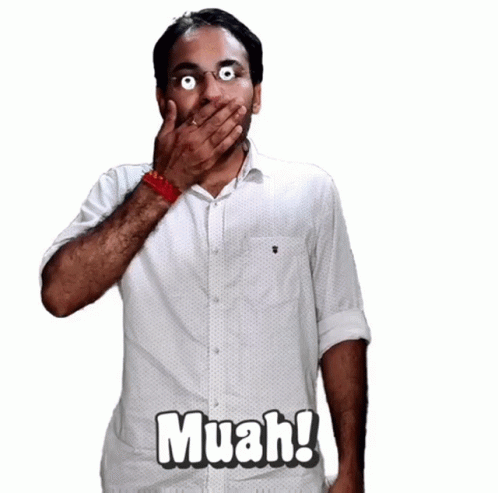 Muah Sweet Guy Air Kisses GIF