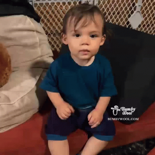 Muah Little Baby Flying Kiss GIF