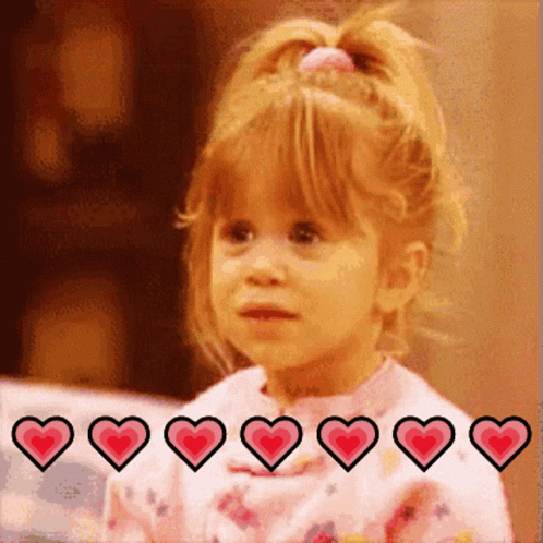 Muah Little Olsen Twin Flying Kiss GIF