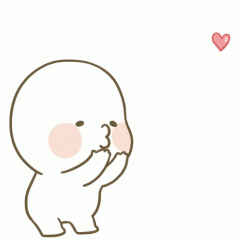 Muah Ompangi Cartoon Sending Hearts GIF
