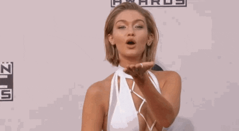 Muah Blow Kiss Gig Hadid GIF