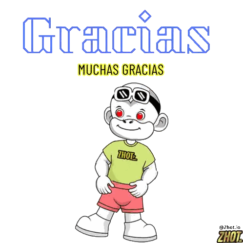 Muchas Gracias Thank You Cartoon