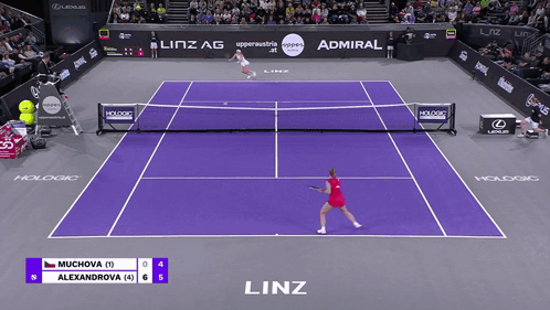 Muchova vs Alexandrova Tennis Match Linz