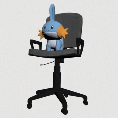 Mudkip On The Chair Spinning GIF
