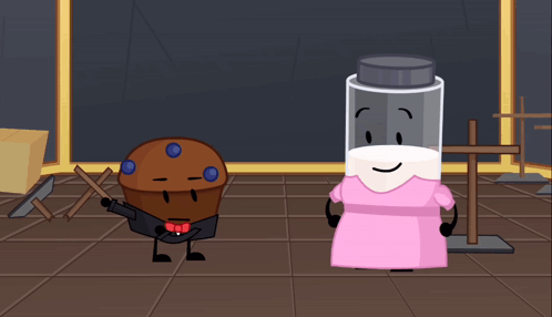 Muffin and Container With Face
