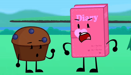 Muffin and Diary in Field