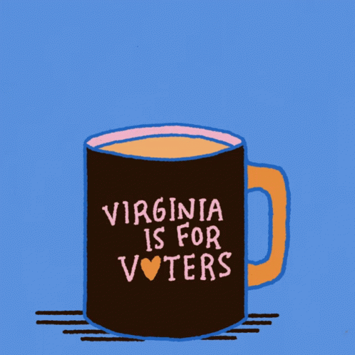 Mug Saying Virginia Is For Voters